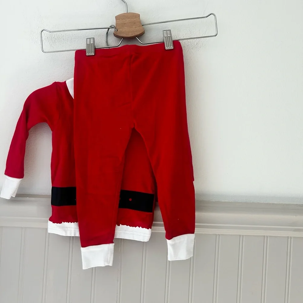 Carter's 18 Months Red and White Santa Christmas Pajama Set